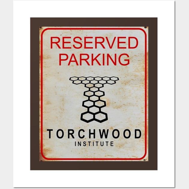 Reserved Parking Torchwood Institute Wall Art by Starbase79